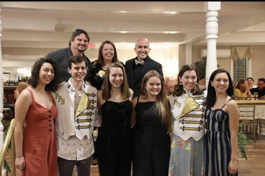 Panther Competition Marching Band leadership of the 2019-2020 season at the band banquet on May 23 2019