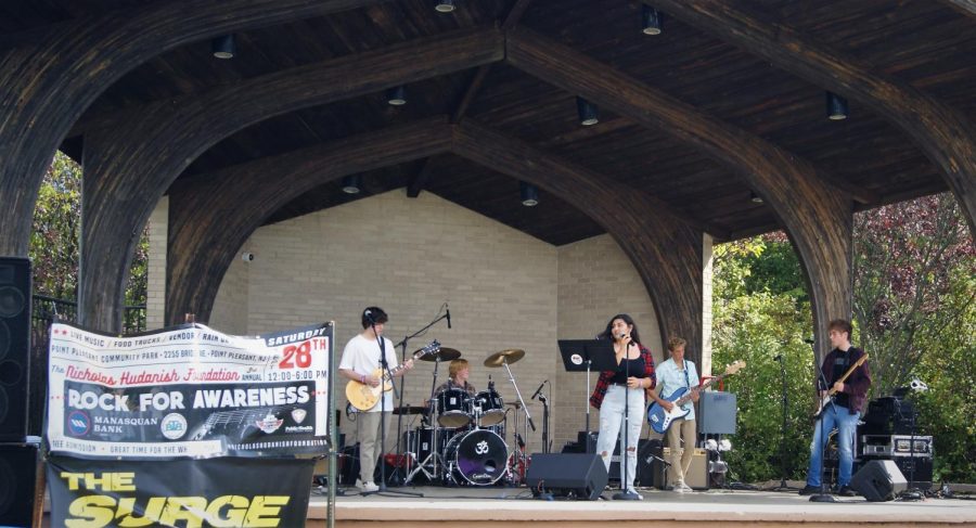 Red House Guitar Studios house band opens for the Nicholas Hudanish Foundation, Rock for Awareness. 