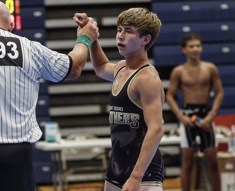 Sophomore Charles Latendorf looks forward to a successful wrestling season. 