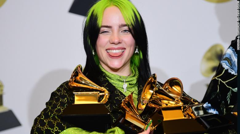 Billie Eilish won five Grammy awards and became the youngest to win Album of the Year.  