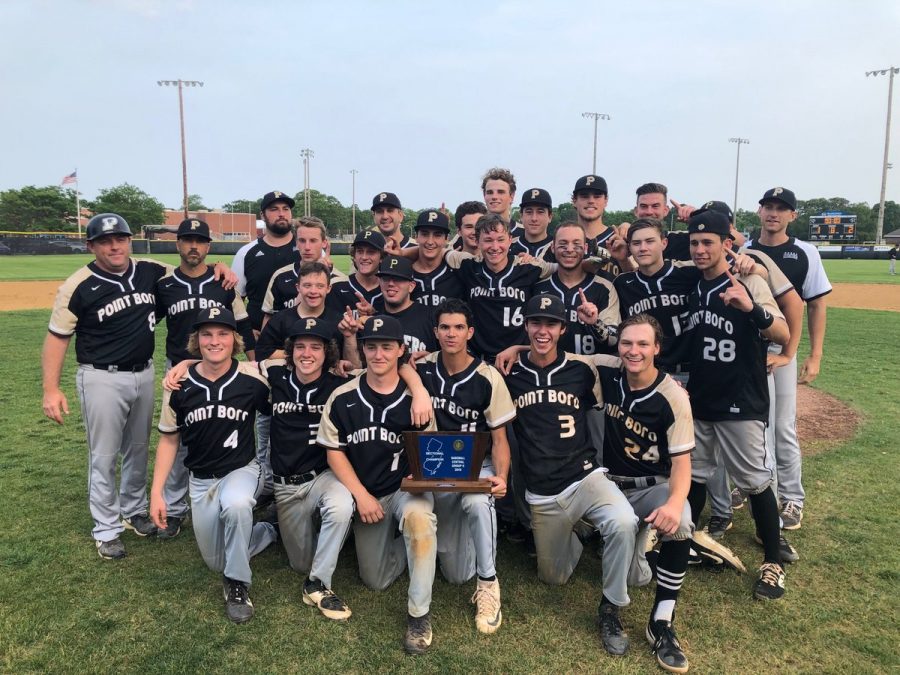 Point Boro Baseball team after winning the Group II sectional championship in 2019.