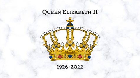 The Queen Crown along with her birth date and year of death. 