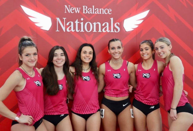 Part of the girls team pictured on the first day of New Balance Nationals.