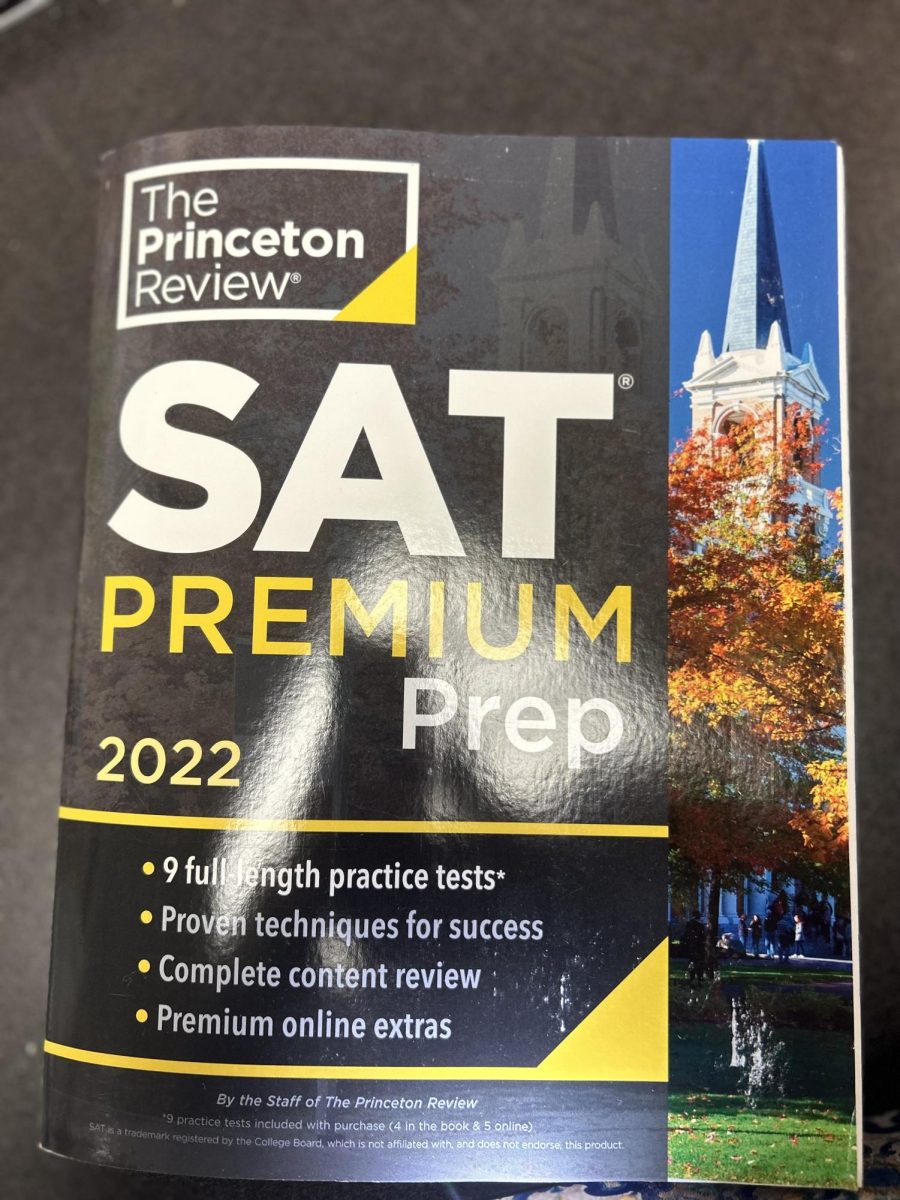 An example of an SAT book for purchase!