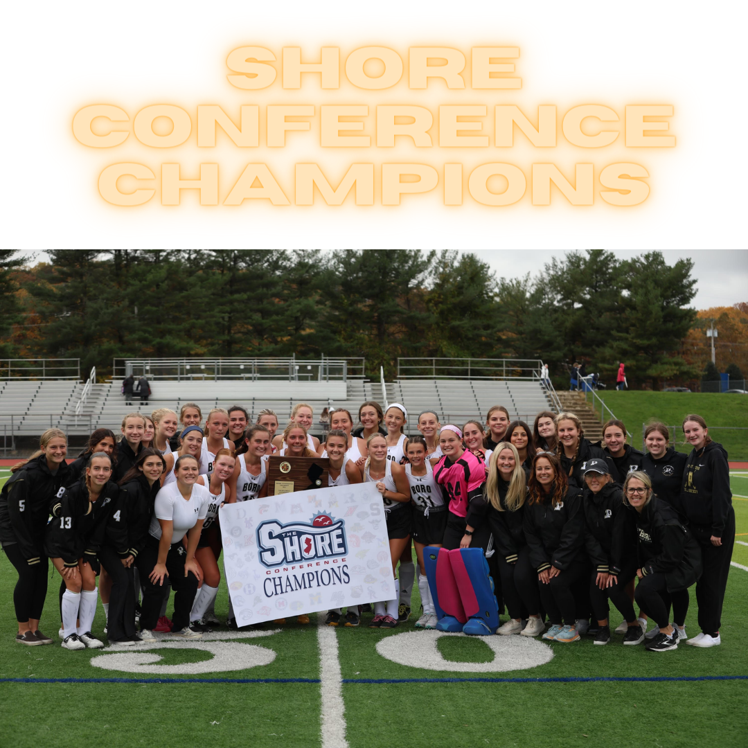Point Boro Field Hockey with the trophy after the big win. 