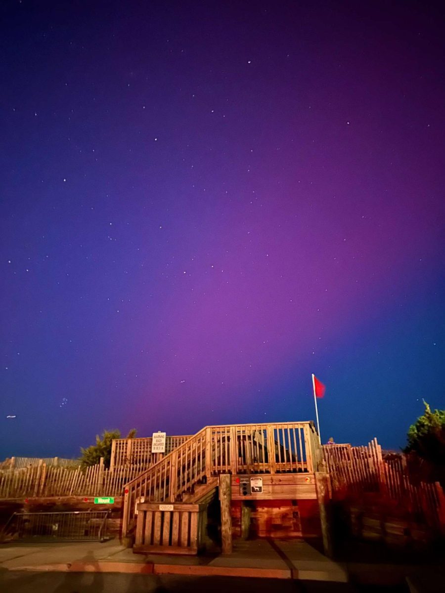 View of the northern lights from Bayhead, NJ.